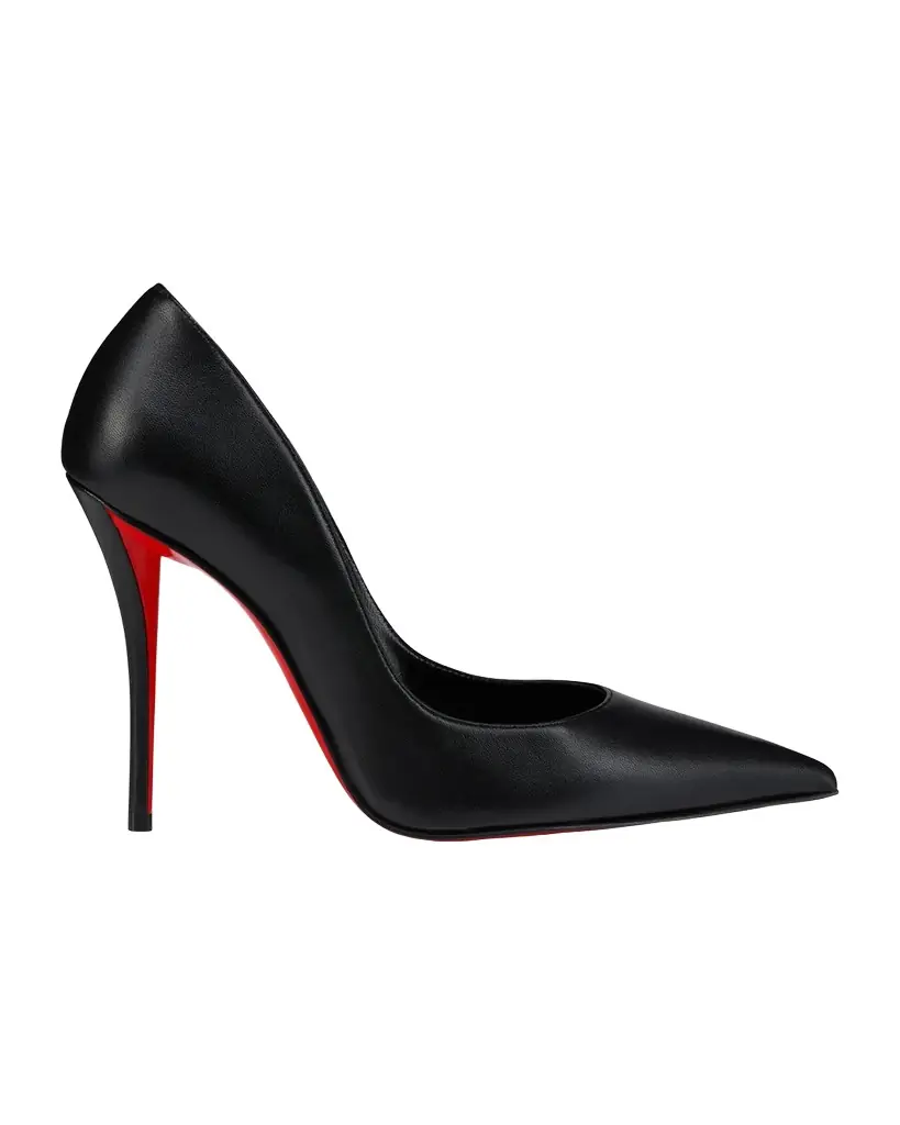 Christian Louboutin 100mm Miss Z Leather Pointed-Toe Pumps
