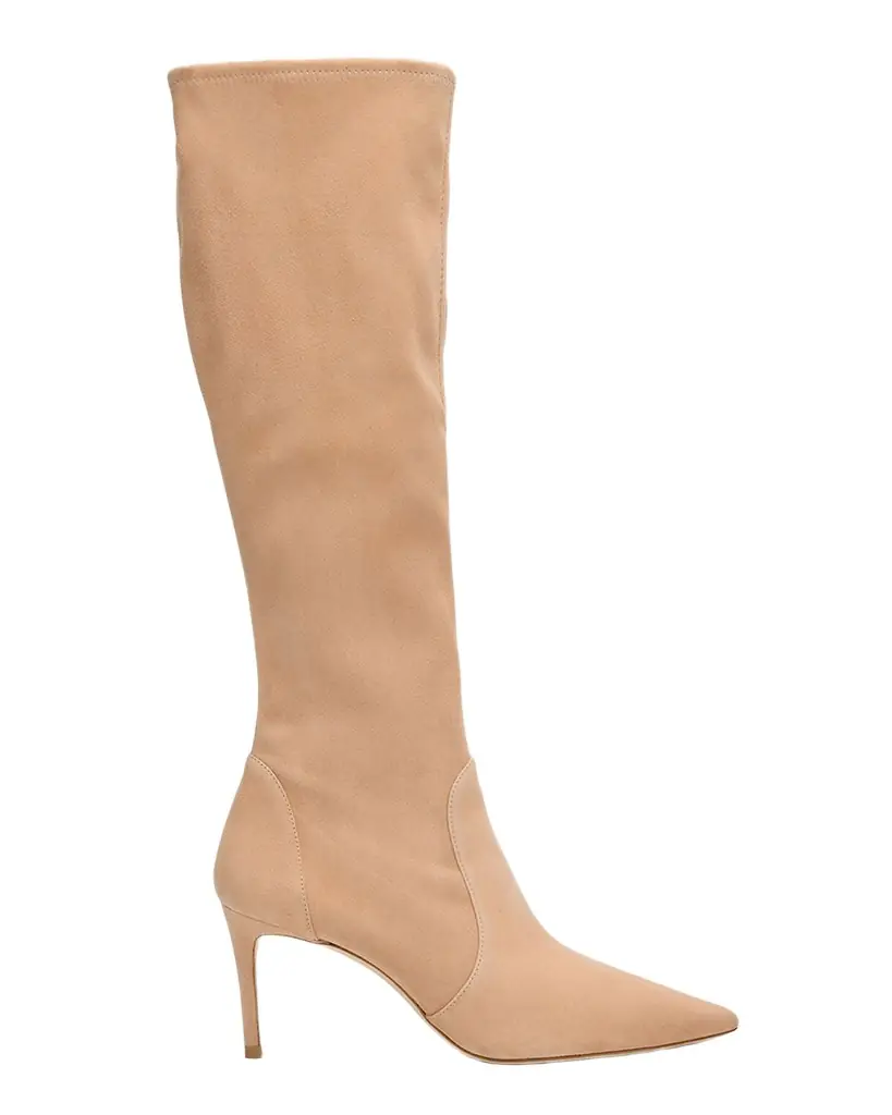 Stuart Weitzman Stuart Power Suede Stiletto Knee Boots