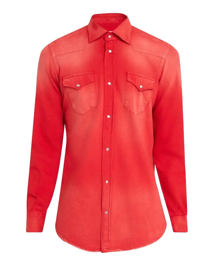 Sartorio Men 's Cotton Snap-Front Western Shirt - Women's Clothing