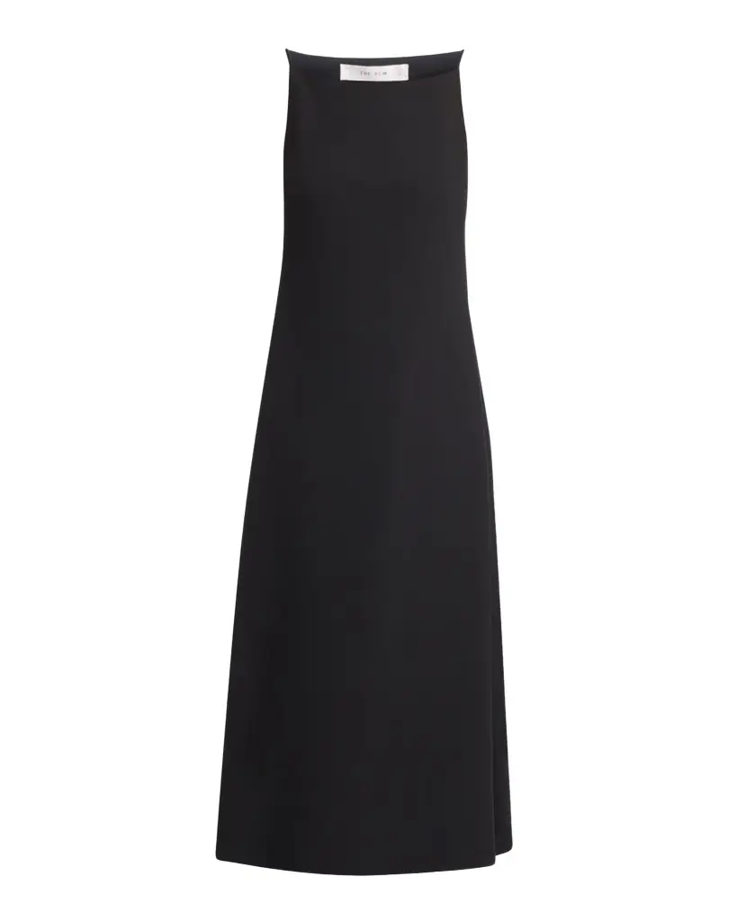 THE ROW Seraphina High-Neck Sleeveless Midi Dress