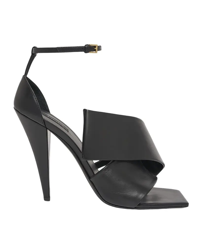 Givenchy Twisted Ribbon Leather Sandals