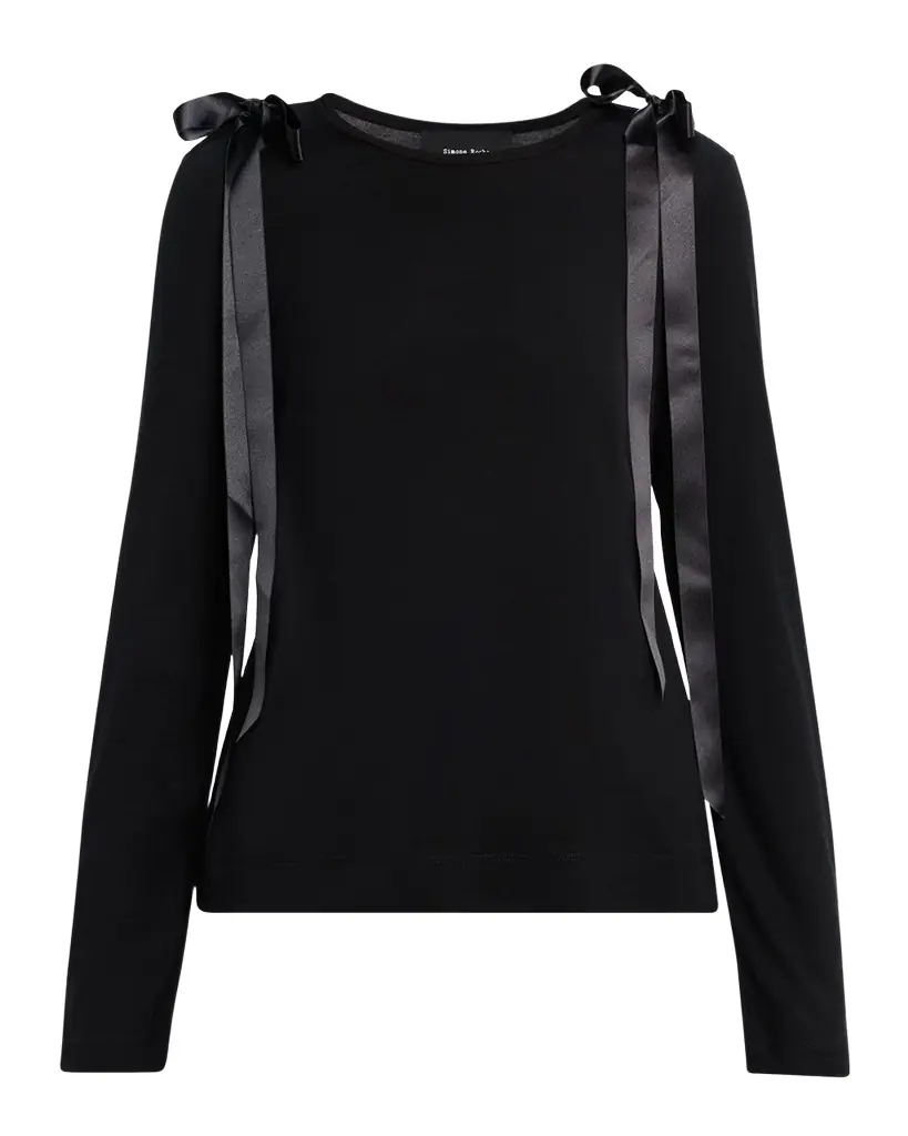 Simone Rocha Ribbon Bow Long-Sleeve T-Shirt
