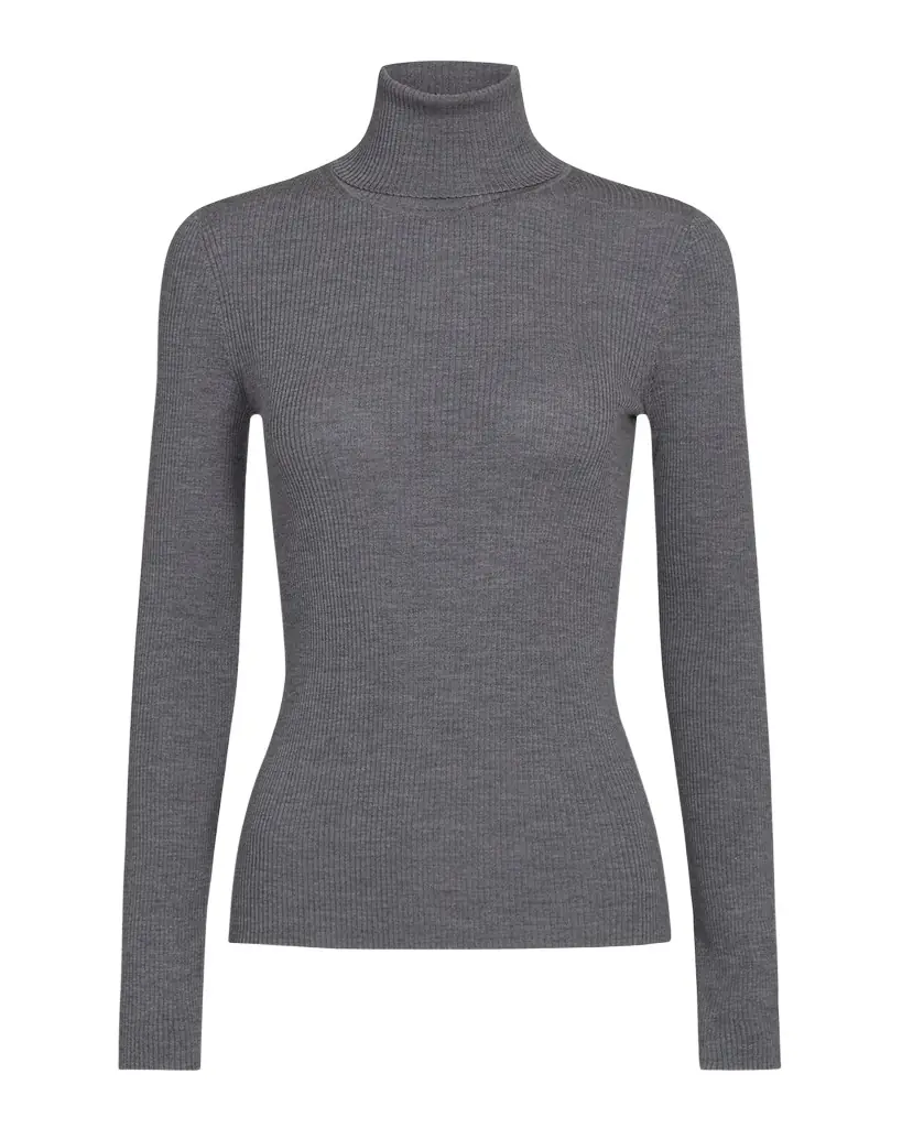 TWP Rib-Knit Wool Turtleneck Sweater