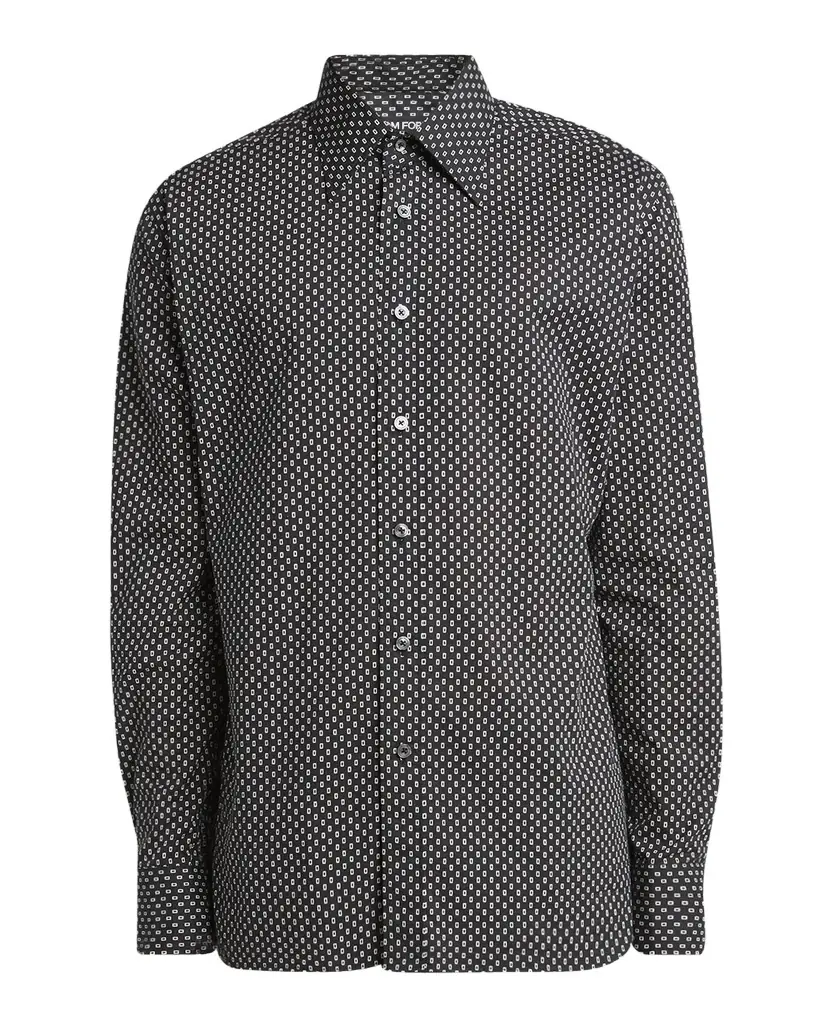 TOM FORD Men 's Geometric Cotton Voile Sport Shirt