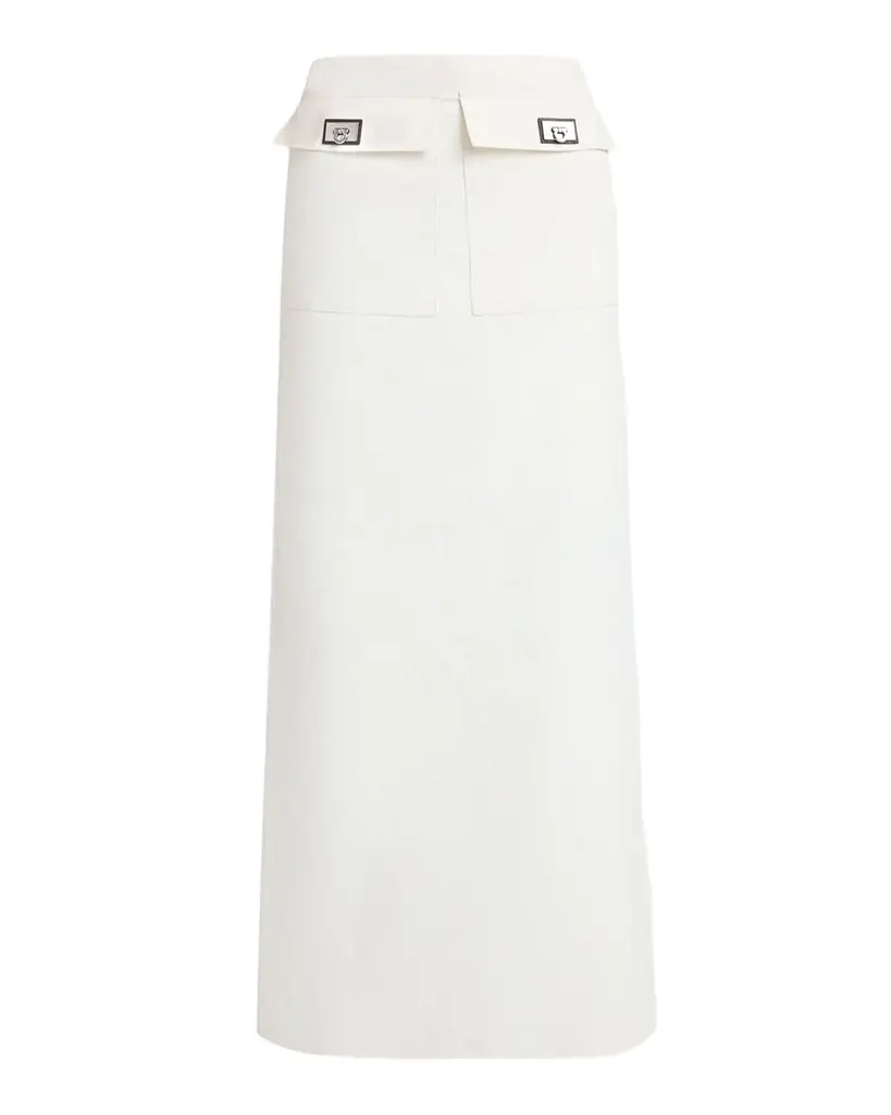 Ferragamo Turn-Lock Pocket Maxi Skirt