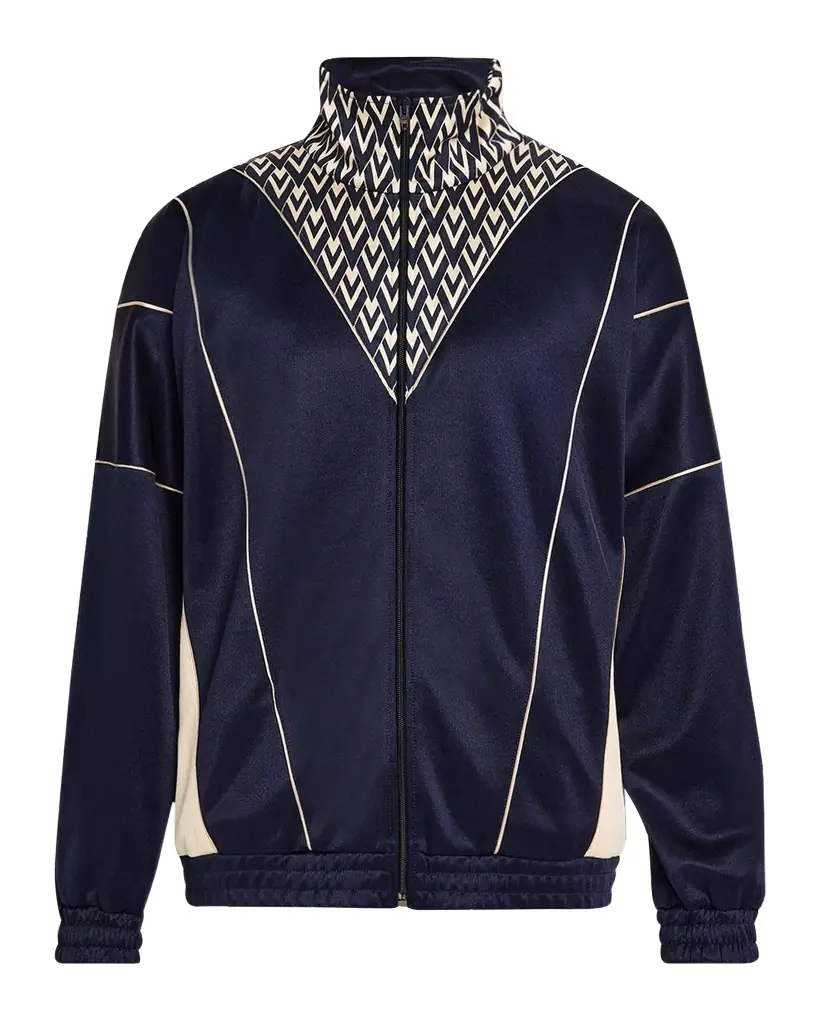 Valentino Garavani Men 's Acetate Inlaid Toute La V Full-Zip Sweatshirt