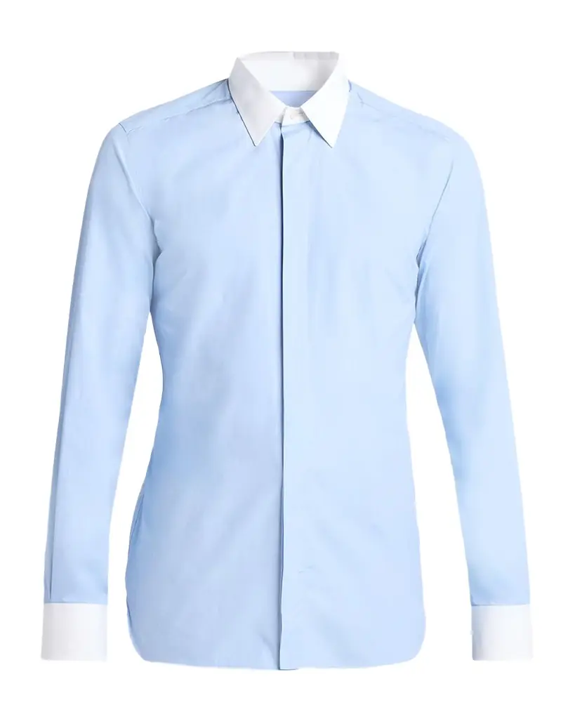 TOM FORD Men 's Poplin Contrast-Trim Sport Shirt