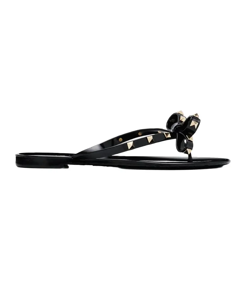 Valentino Garavani Rockstud PVC Flat Thong Sandals