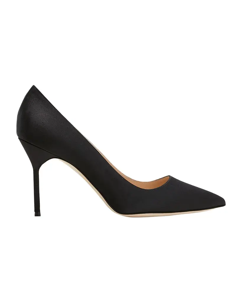 Manolo Blahnik BB 90mm Satin Pumps