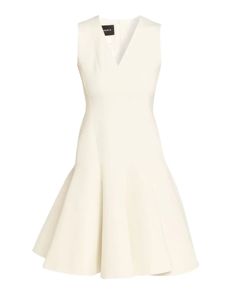Akris Techno Neoprene Fit-and-Flare Dress