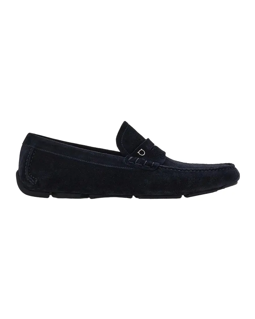 Ferragamo Men 's Petite-Gancini Suede Driving Loafers