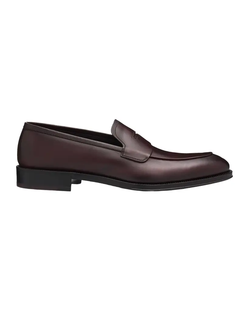 Ferragamo Men 's Touring Originali Leather Penny Loafers
