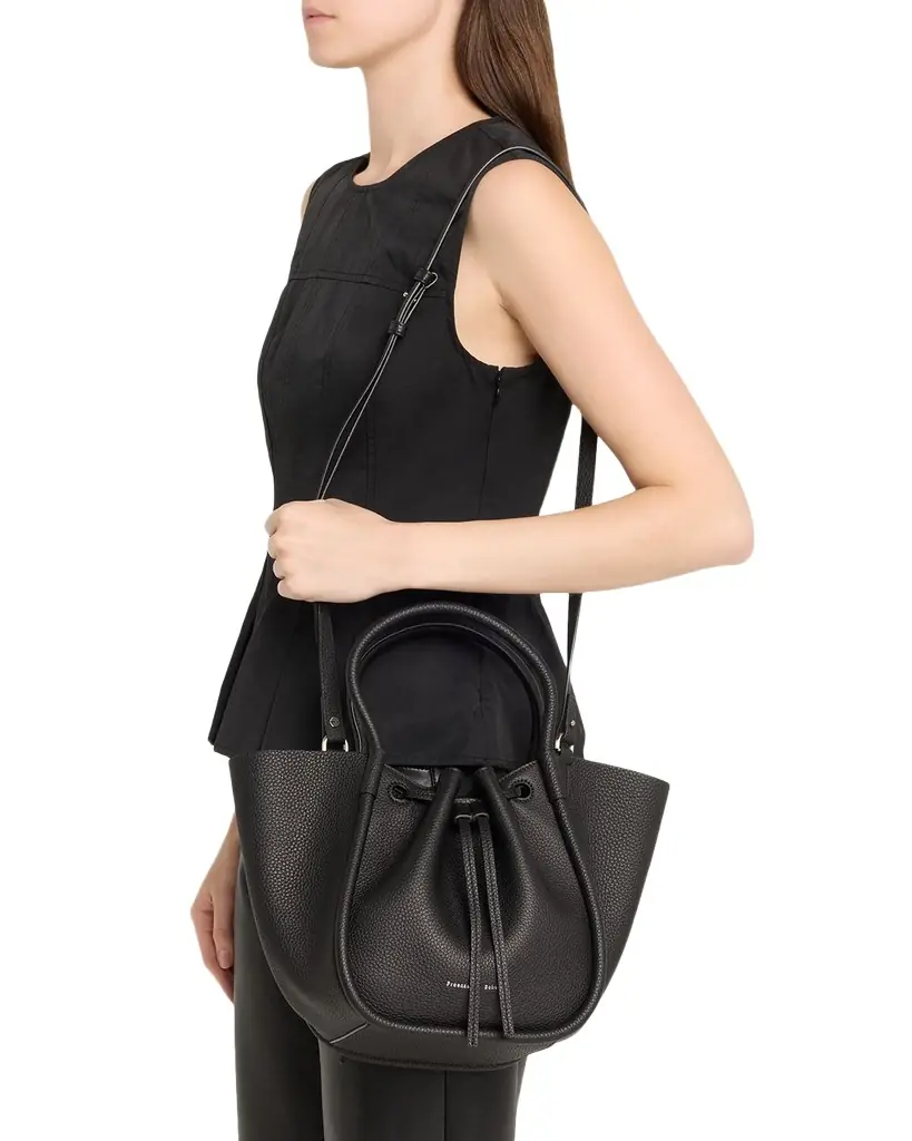 Proenza Schouler Small Ruched Leather Tote Bag