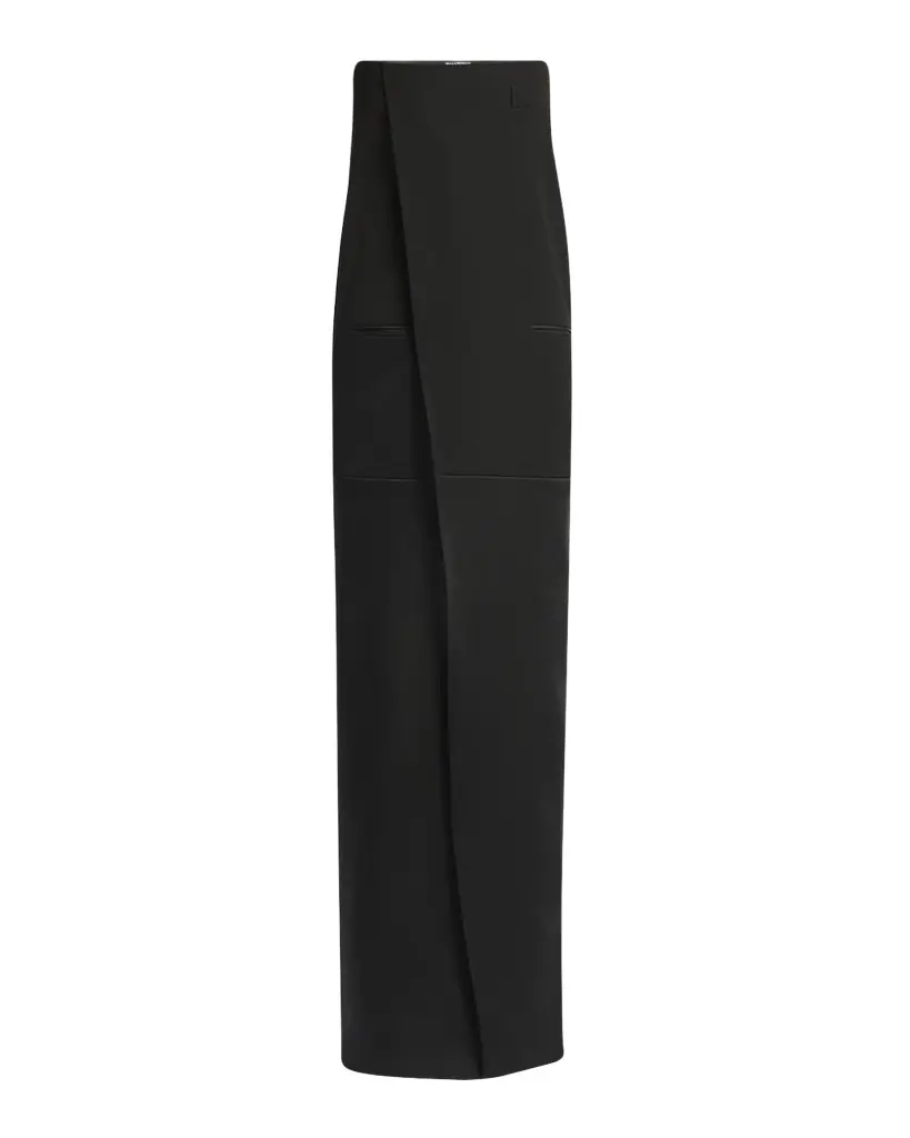 TOM FORD Strapless Column Wrap Evening Gown