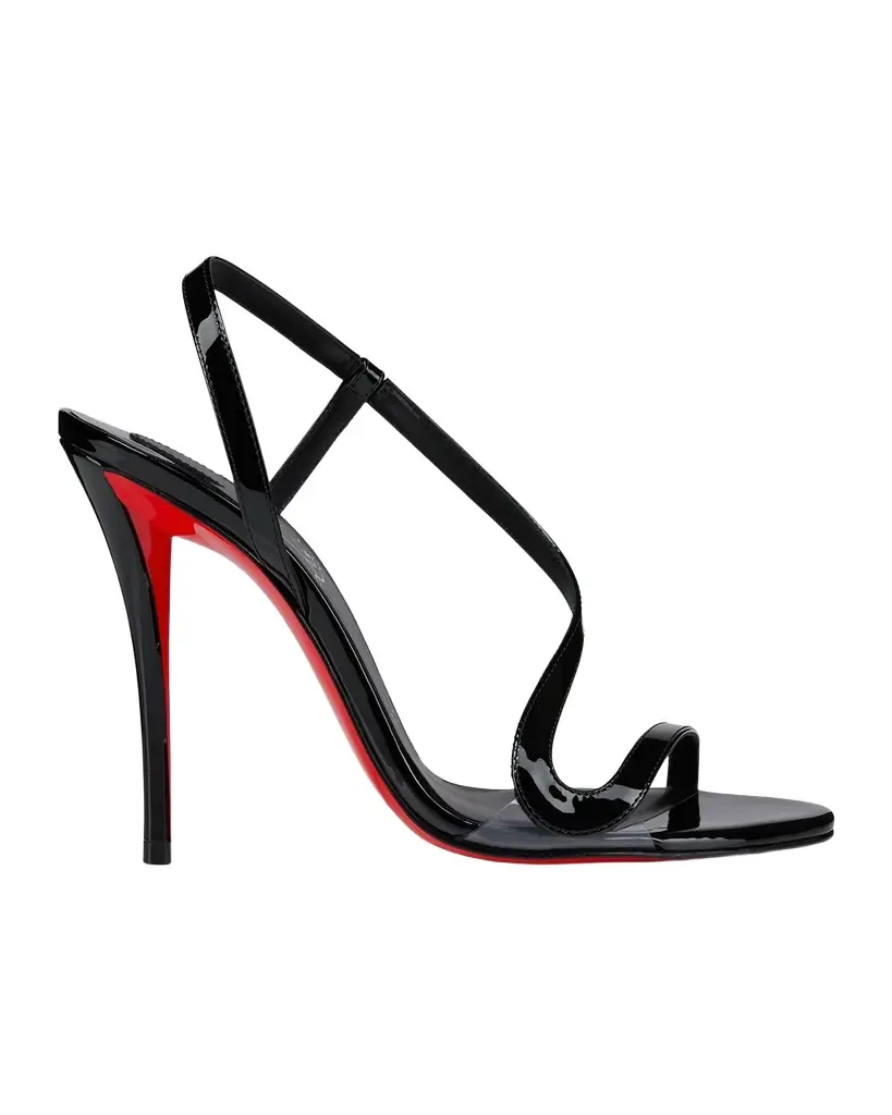 Christian Louboutin 100mm Rosa Z Patent Leather Sandals