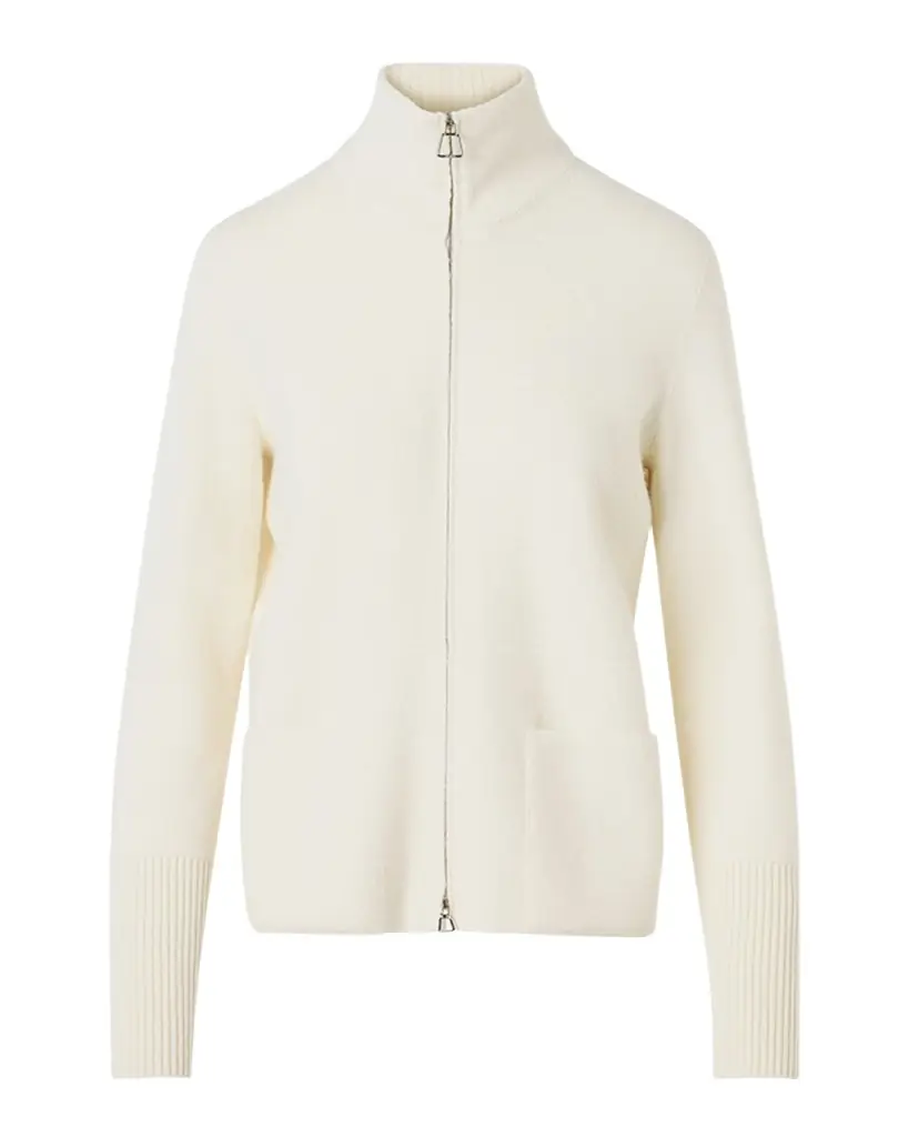 Akris Cashmere Pique Knit Cardigan Sweater