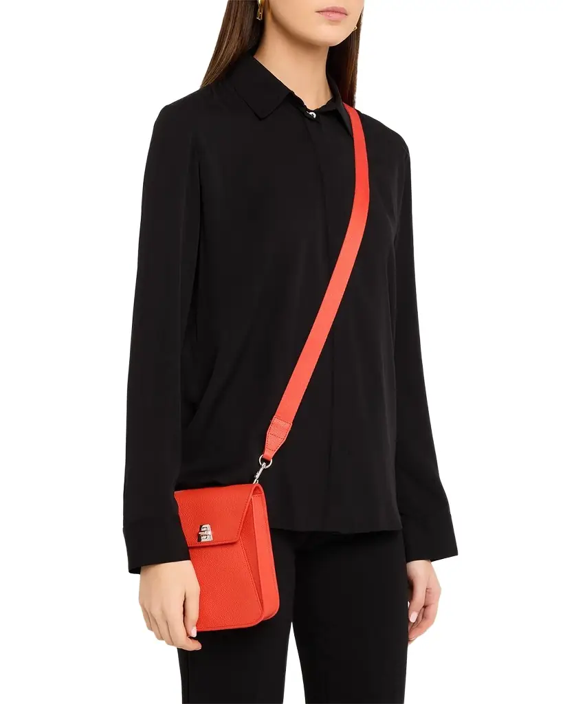 Akris Anouk Mini Leather Messenger Bag