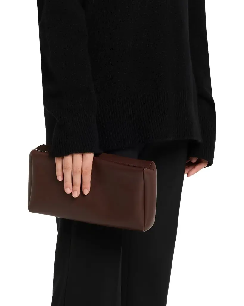THE ROW Compact Clutch Bag in Nappa Leather