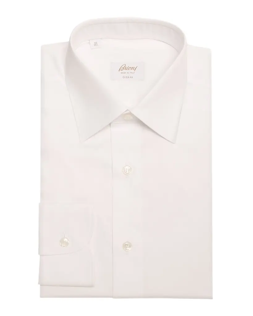 Brioni Men 's Brew Giza 45 Cotton Twill Dress Shirt