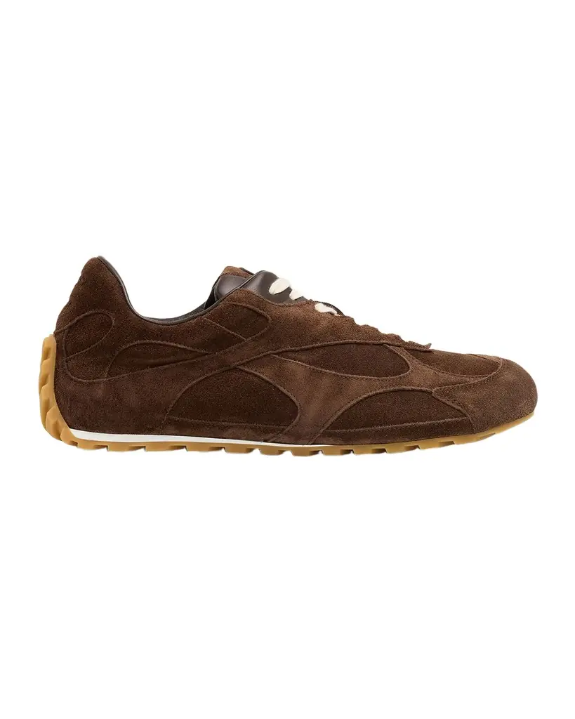 Bottega Veneta Orbit Flash Suede Low-Top Sneakers