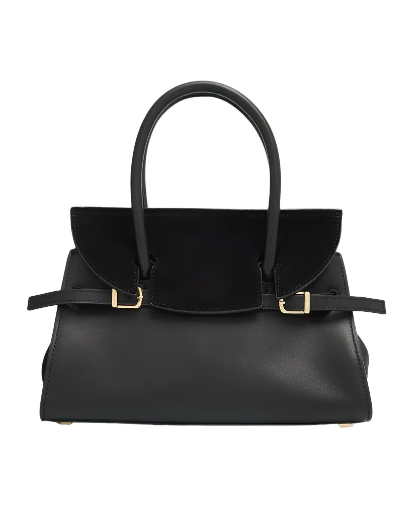 SIMKHAI River Small Suede Flap Top-Handle Bag