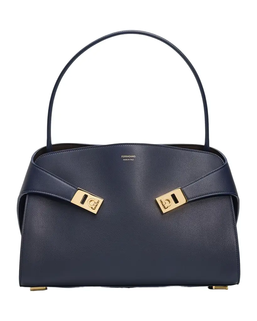Ferragamo Hug Small Leather Top Handle Bag