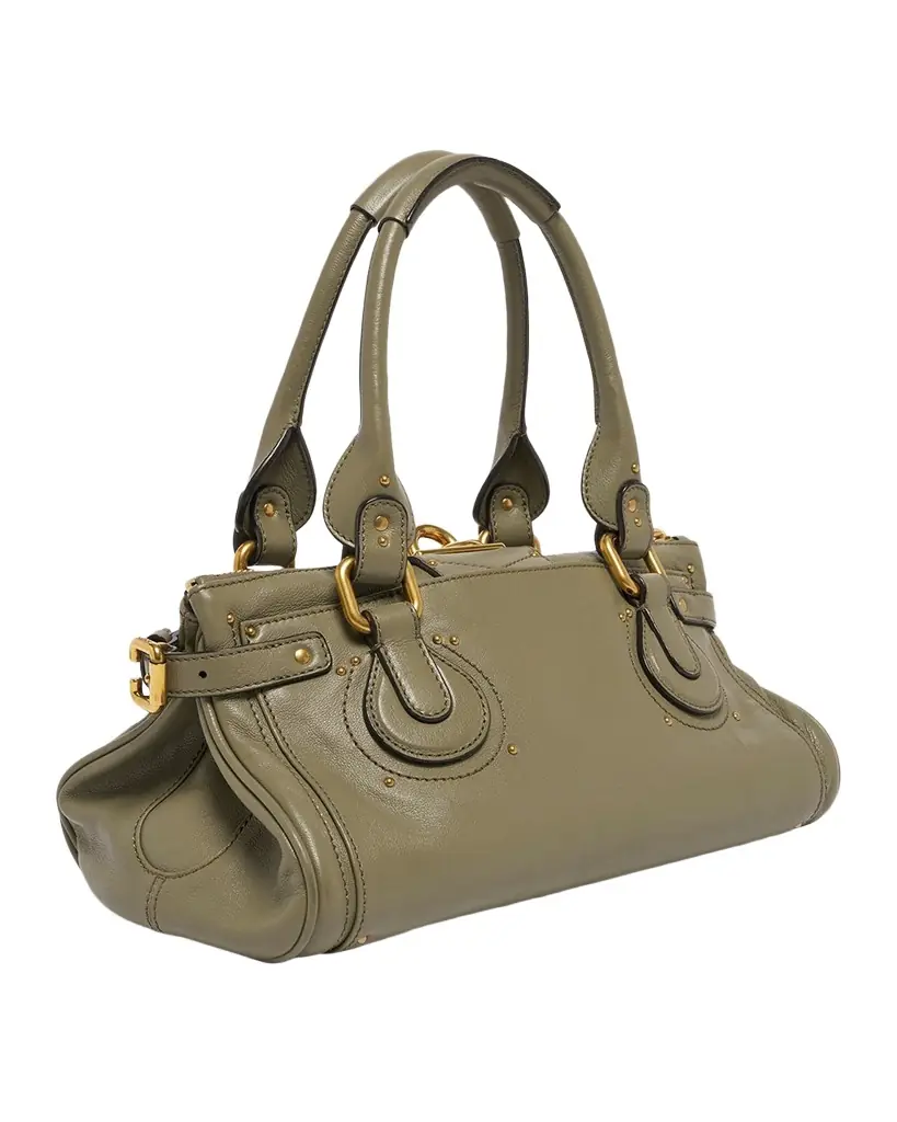 Chloe Paddington Padlock Shoulder Bag in Leather