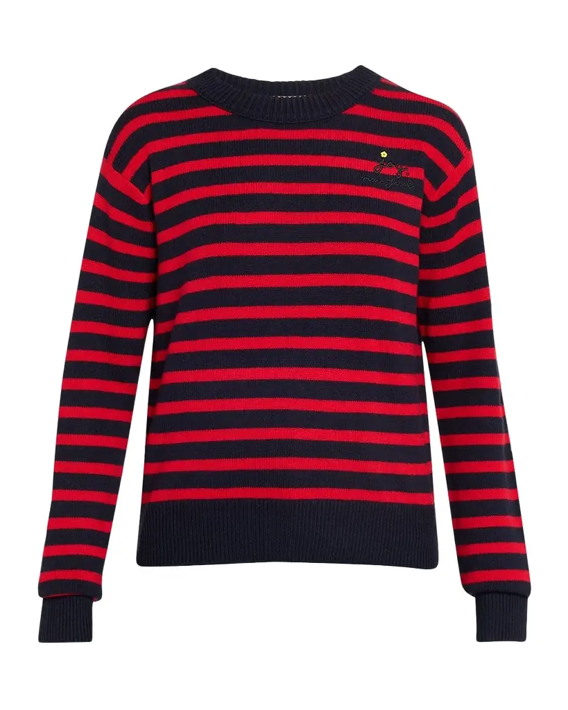 Marc Jacobs Joy Striped Crewneck Sweater
