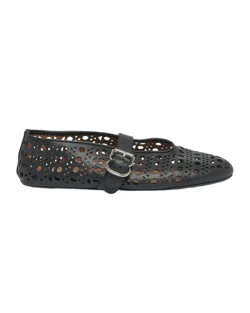 ALAIA Vienne Cutout Mary Jane Ballerina Flats