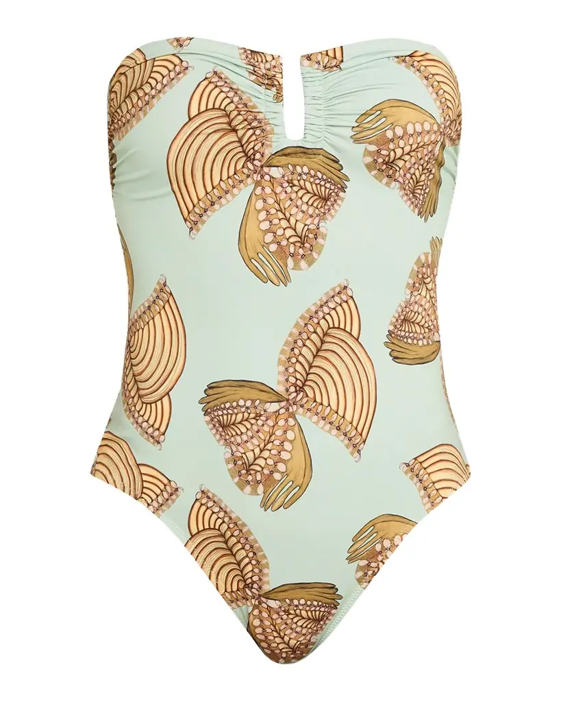 Ulla Johnson Monterey Strapless One-Piece Swimsuit
