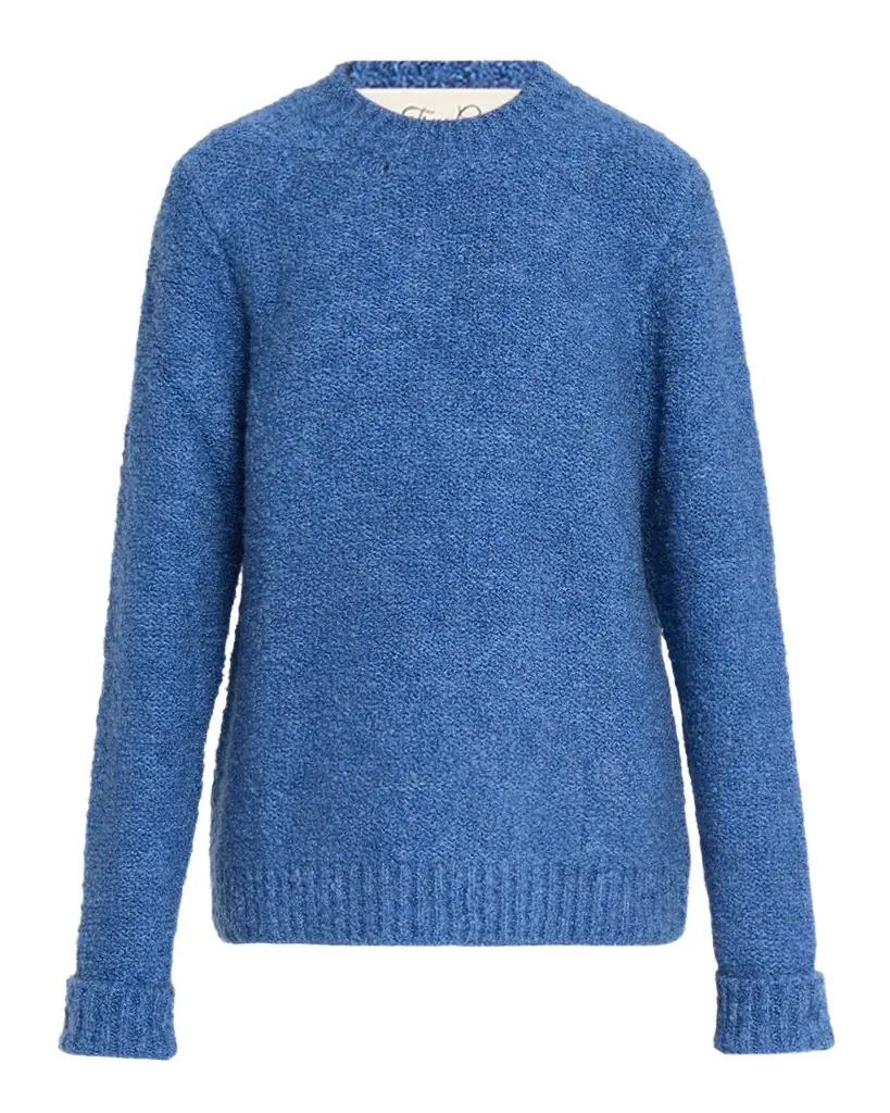 God 's True Cashmere Cashmere Boucle Knit Crewneck Sweater