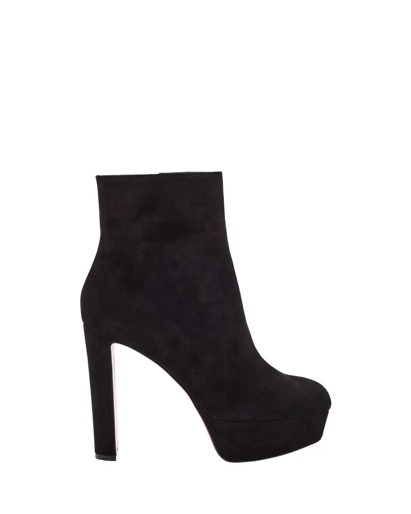 Christian Louboutin 55mm Loo Suede Ankle Booties