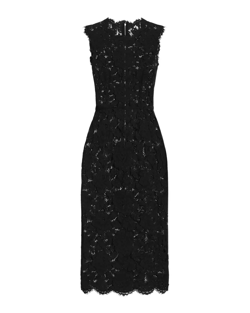 Dolce & Gabbana Floral Lace Midi Dress - Women's Clothing