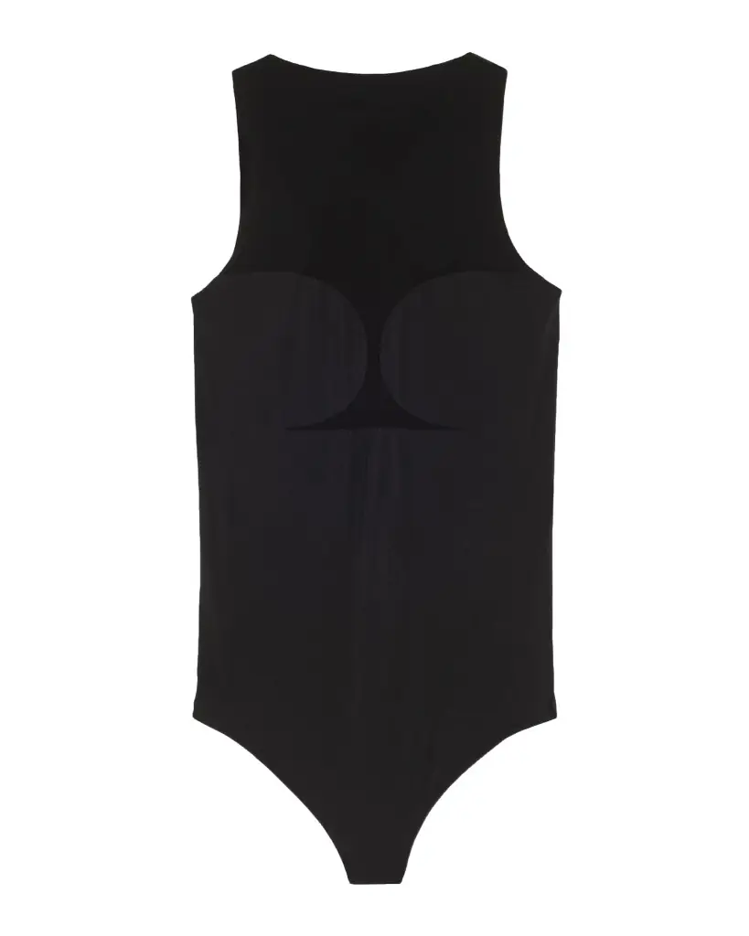 Wolford Corset-Effect Sleeveless Bodysuit with Sheer Panels