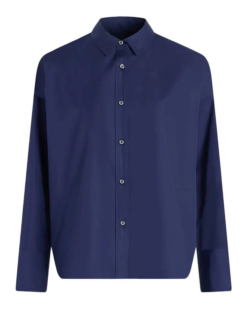 CALLAS Milano Sirene Poplin Silk Scarf-Back Shirt