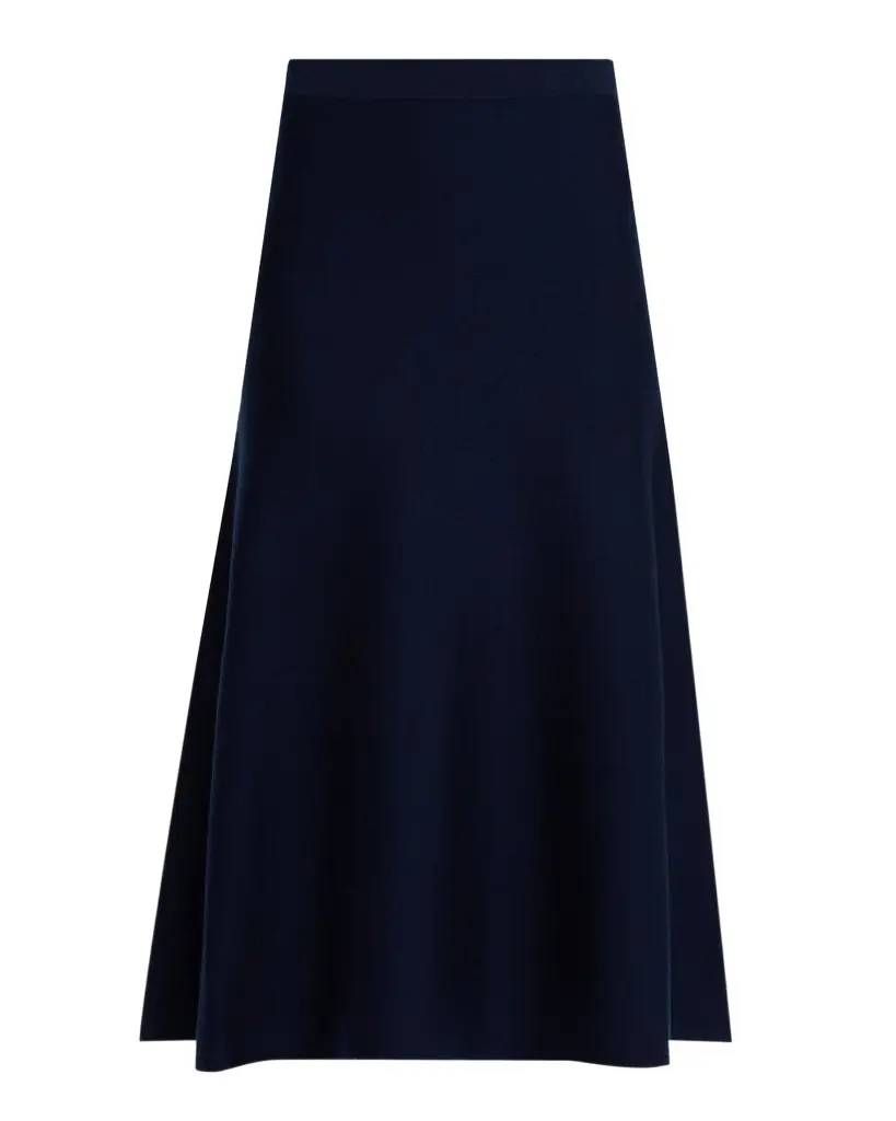 Gabriela Hearst Freddie Midi Wool-Cashmere Skirt