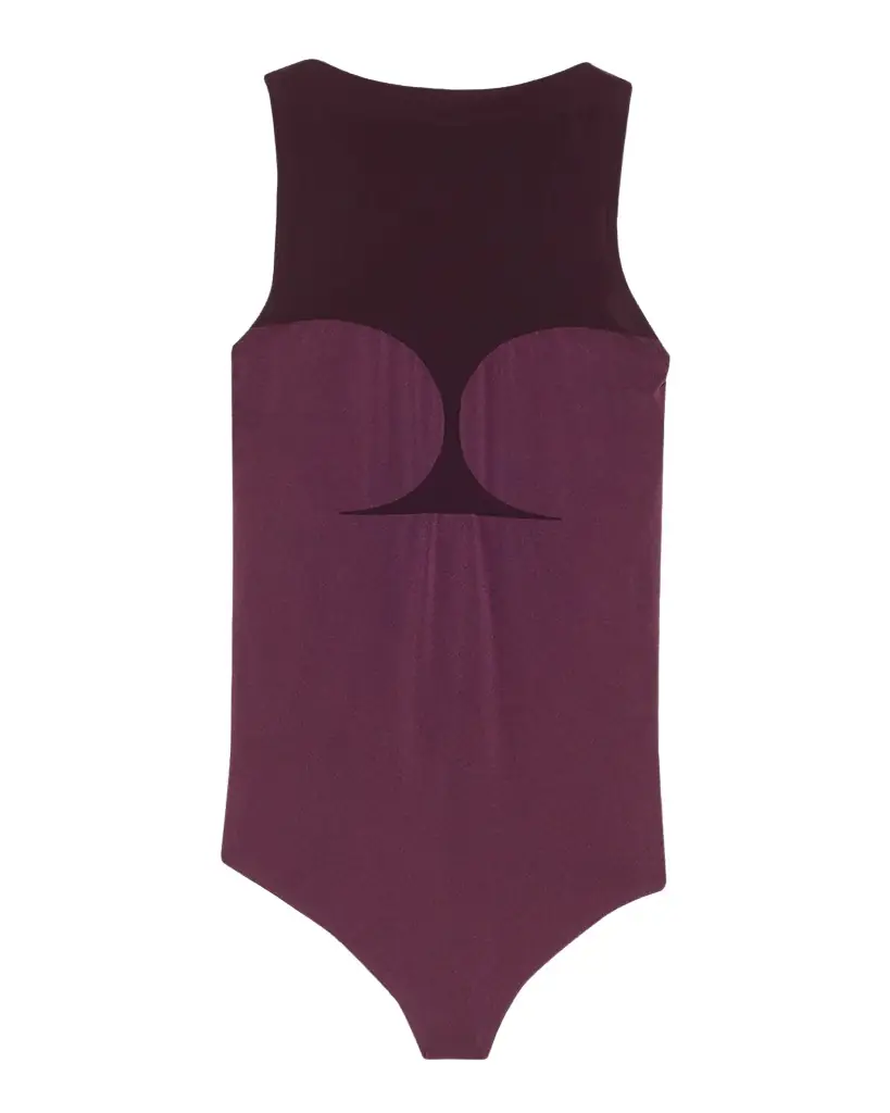 Wolford Corset-Effect Sleeveless Bodysuit with Sheer Panels