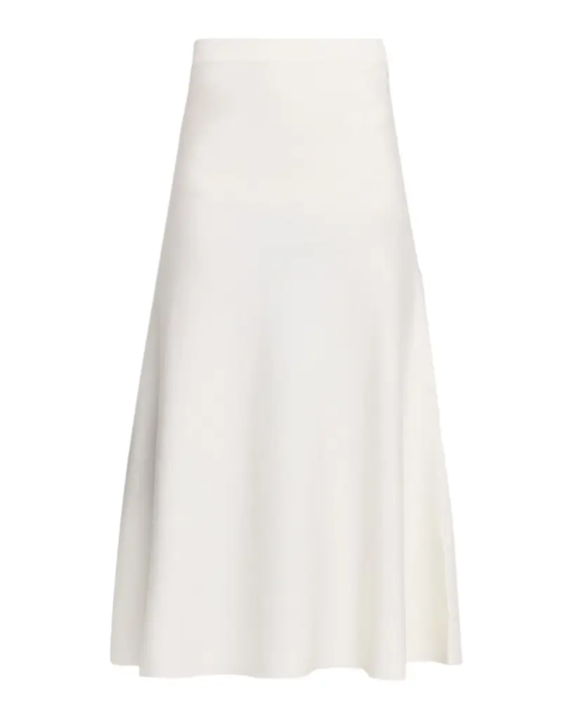 Gabriela Hearst Freddie Midi Wool-Cashmere Skirt