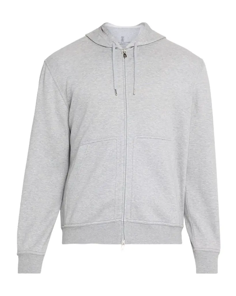 Brunello Cucinelli en 's Cashmere-Blend Hooded Sweatshirt Cardigan