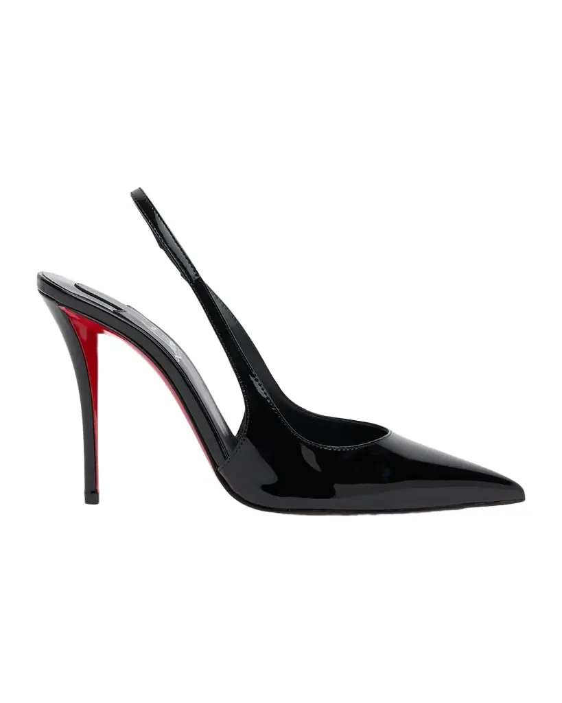 Christian Louboutin 100mm Miss Z Patent Leather Slingback Pumps