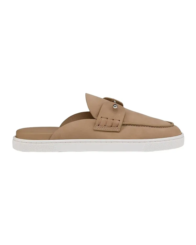 Christian Louboutin Donna Nubuck Leather Boat Shoe Mules