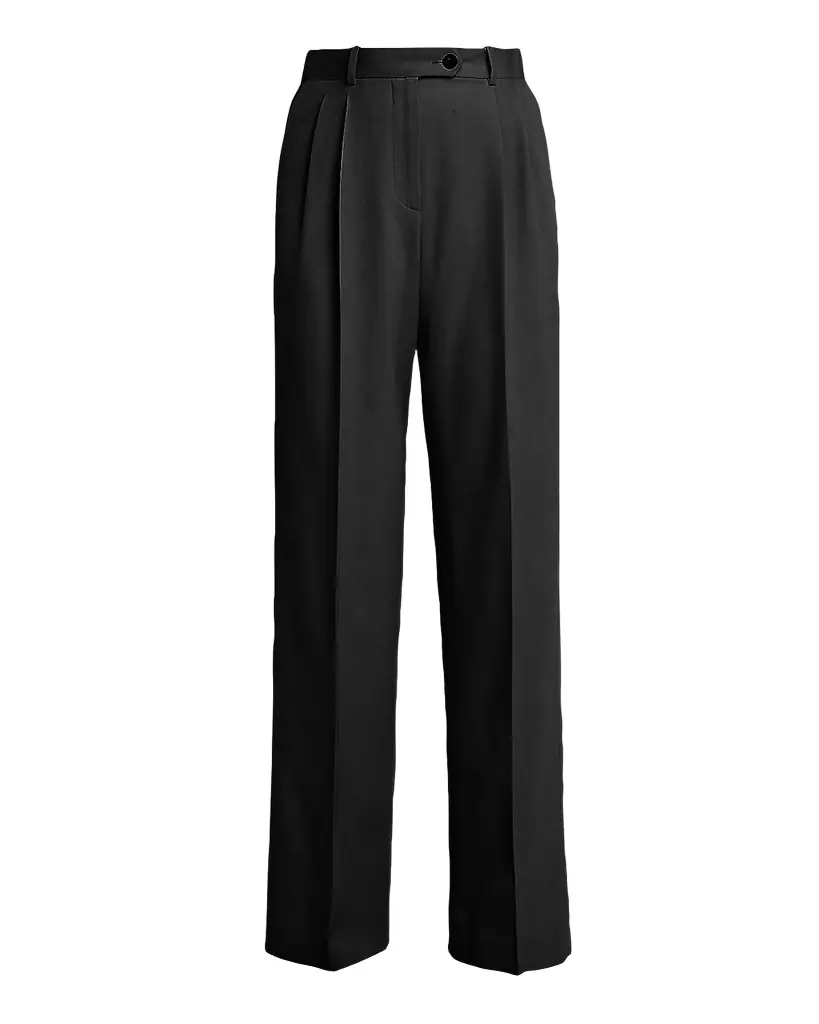 THE ROW Virgil Double-Pleated Straight-Leg Pants