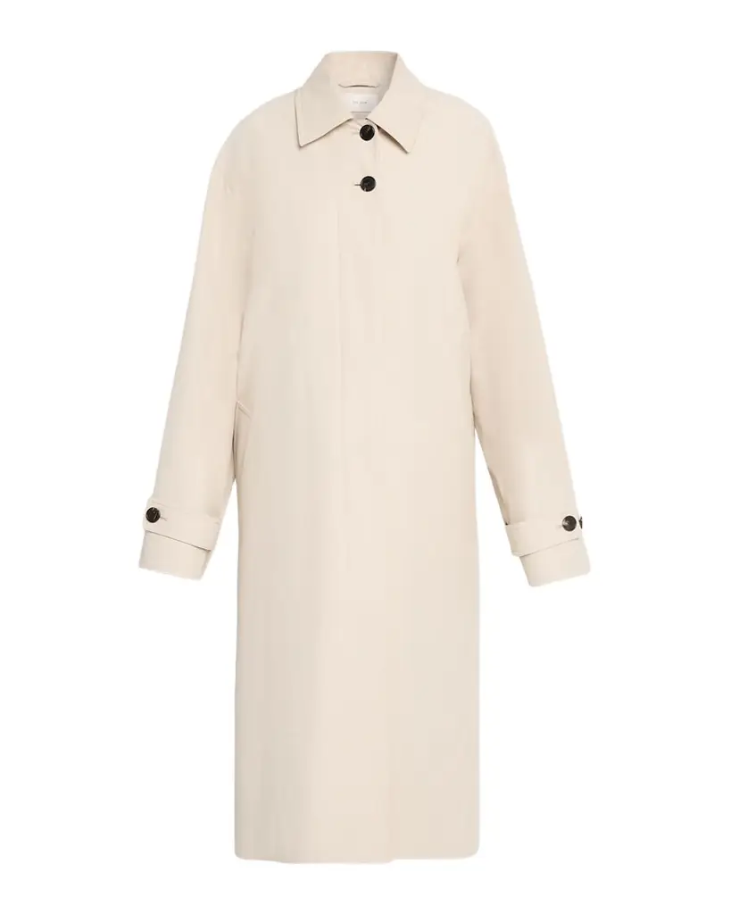 THE ROW Lolana Single-Breasted Long Trench Coat