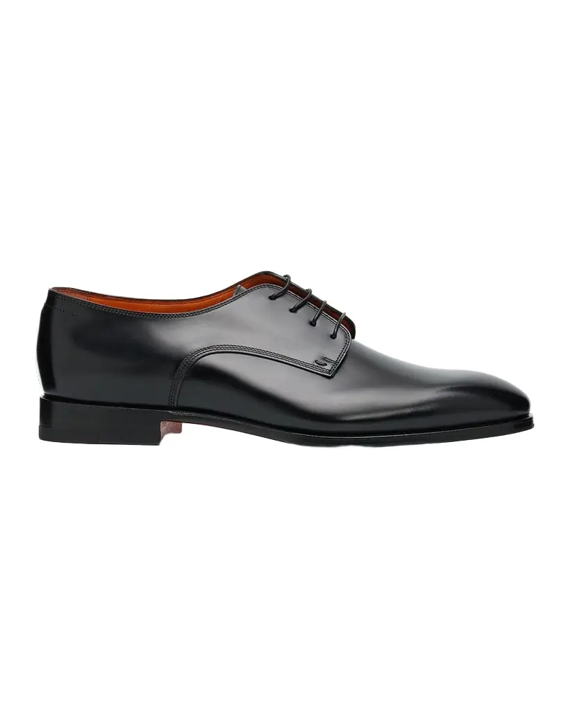 Santoni Men 's Leather Derby Shoes