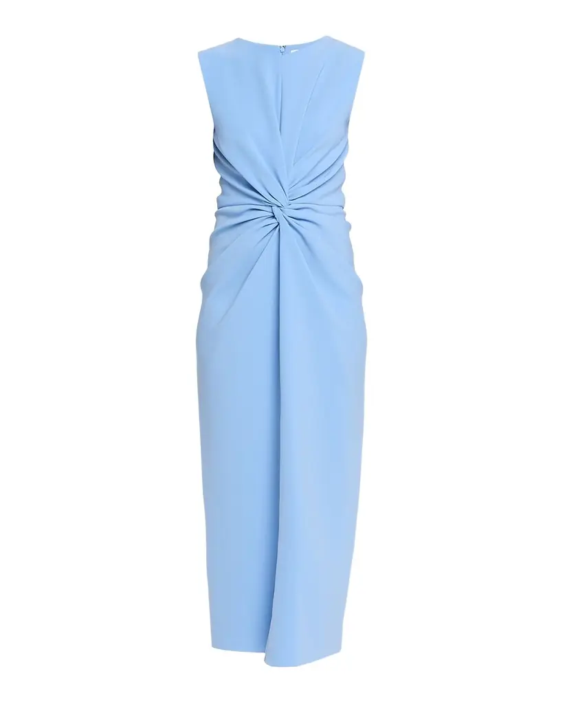 Prabal Gurung Sleeveless Twist-Front Bodycon Midi Dress