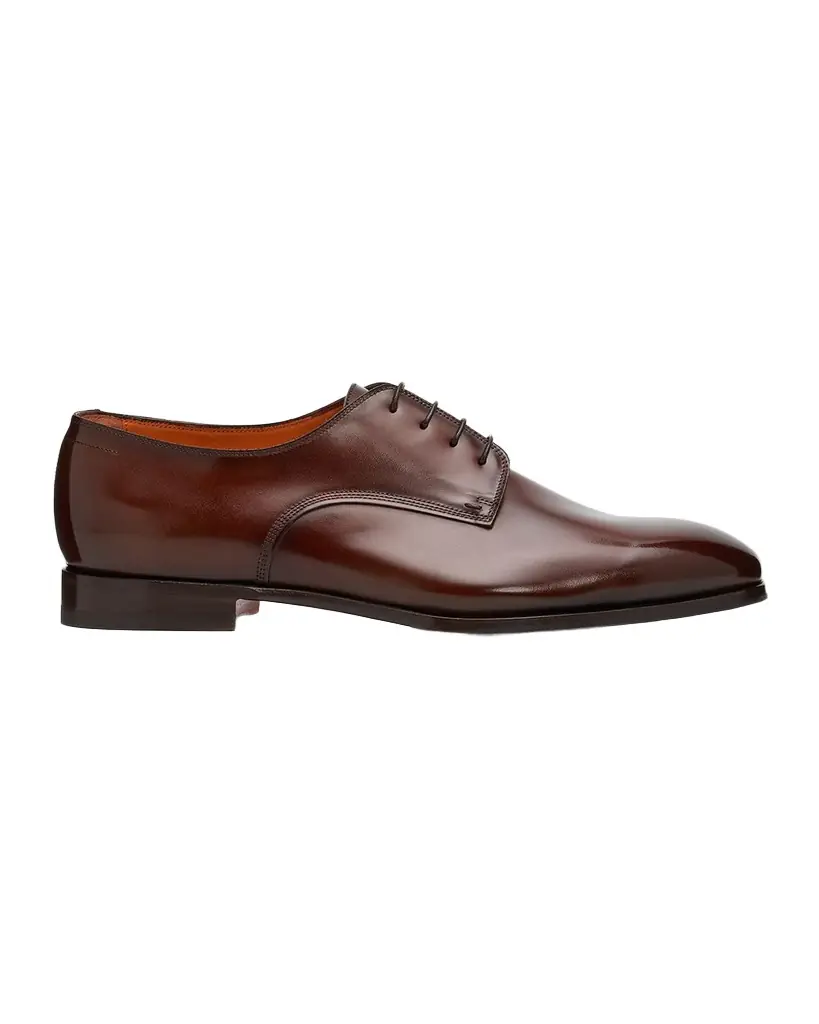 Santoni Men 's Leather Derby Shoes