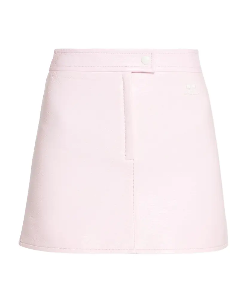 Courreges Reedition Vinyl Mini Skirt