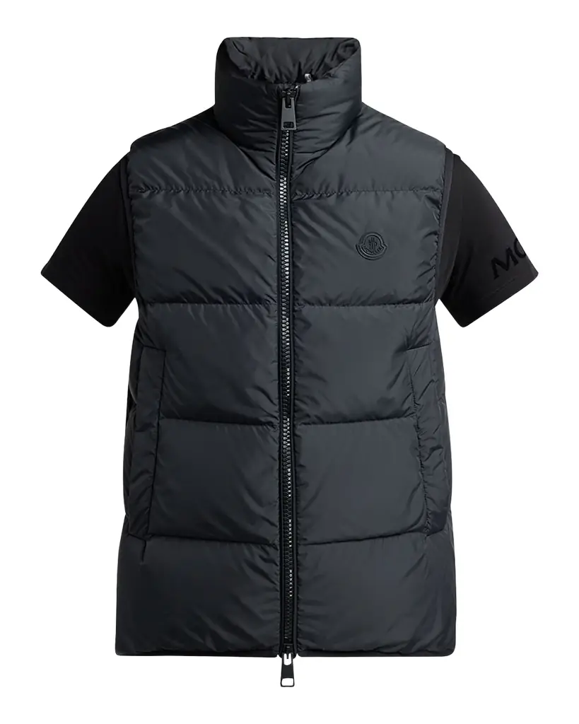 Moncler Men 's Gabas Short Sleeve Padded Vest