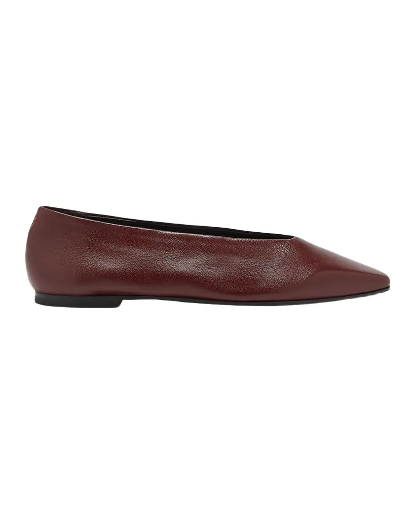 Aeyde Betty Nappa Leather Ballerina Flats