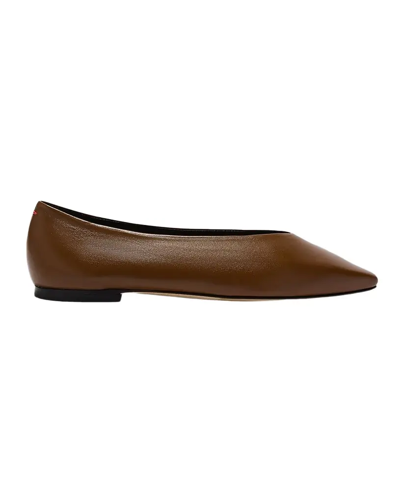Aeyde Betty Leather Ballerina Flats